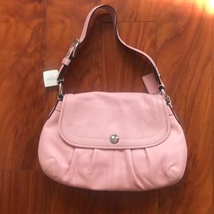 NWT Coach Leather flap purse Blush